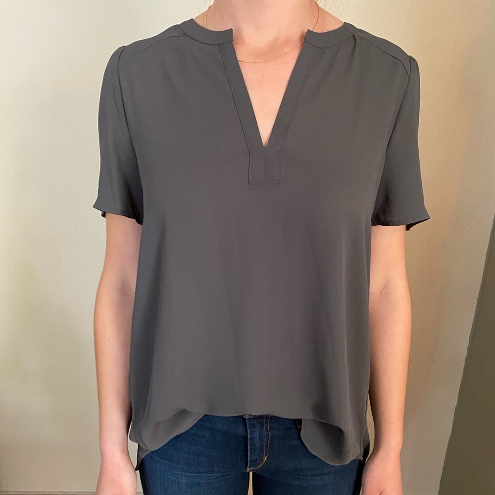 Nordstrom’s Olive Green Chiffon Blouse